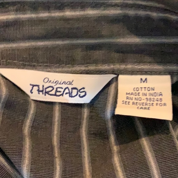 EUC Original Threads button up long sleeve blouse, M - Picture 4 of 4